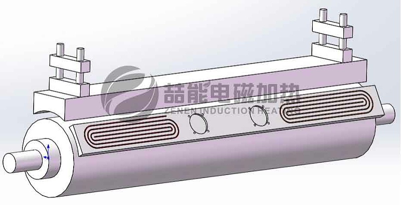 外置式電磁加熱結(jié)構(gòu)設計示意圖